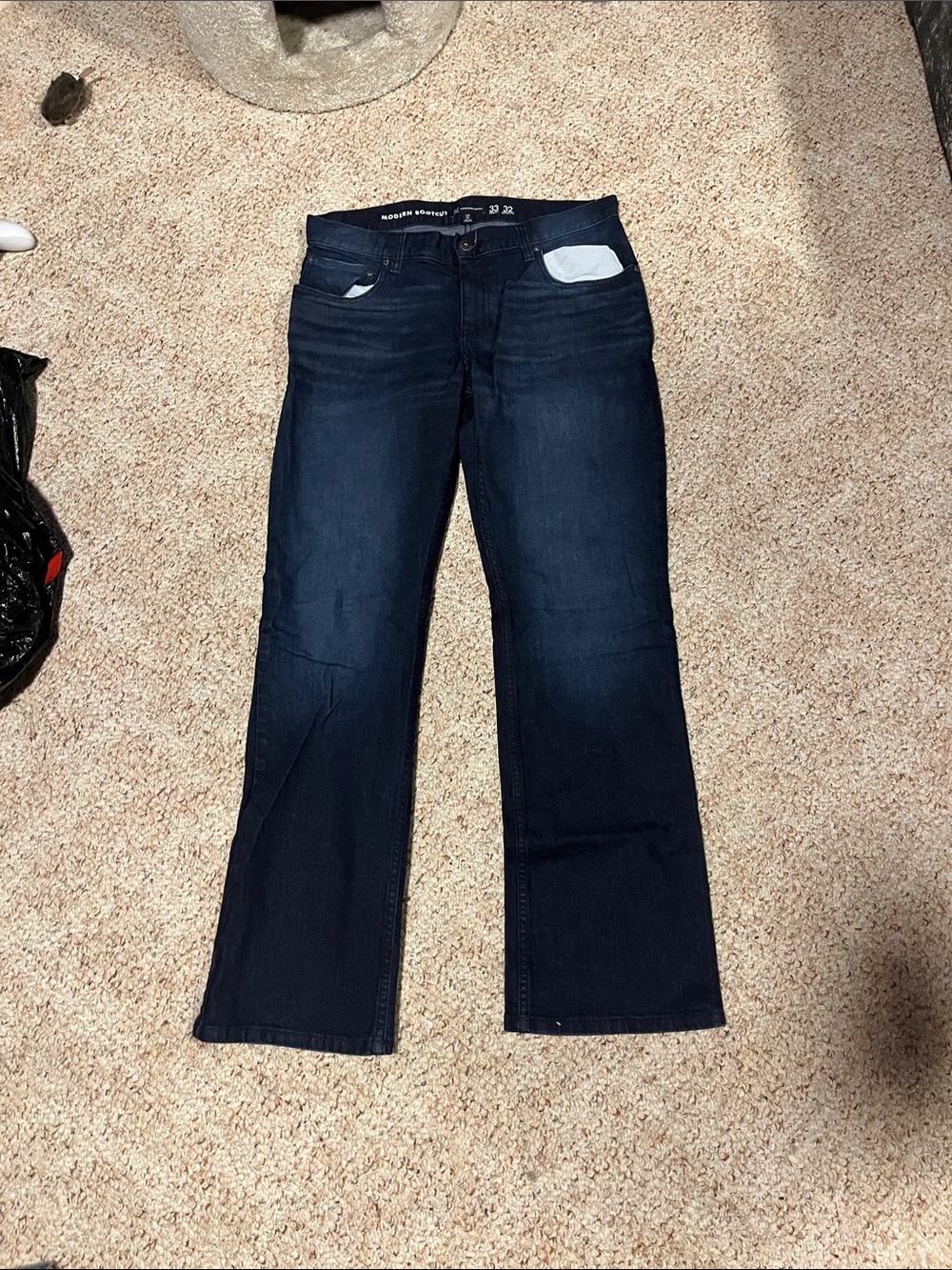INC International Concepts Men's Dark Blue Bootcut Jeans